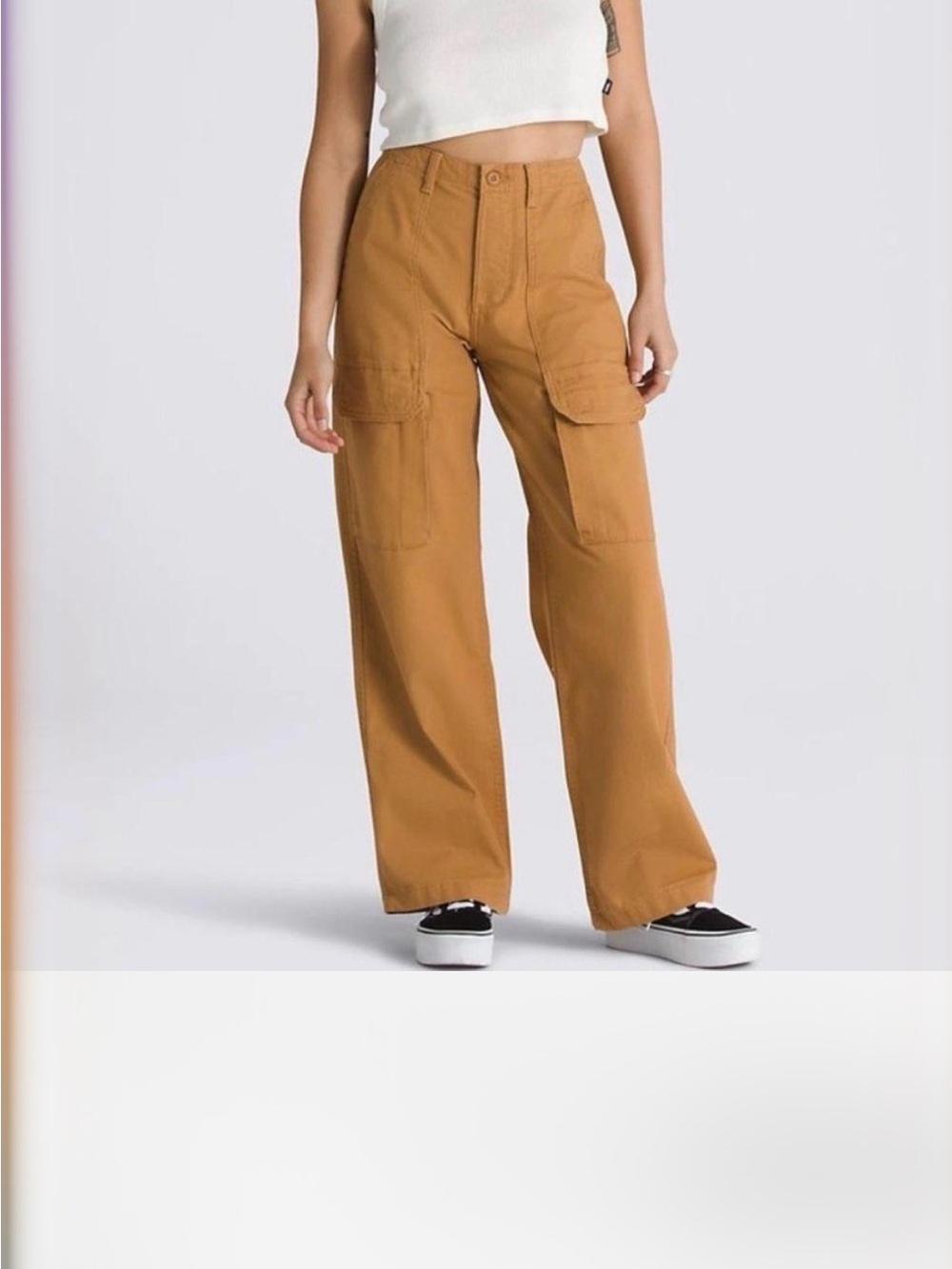 Vans Arroyo Wide Leg Pants in Camel